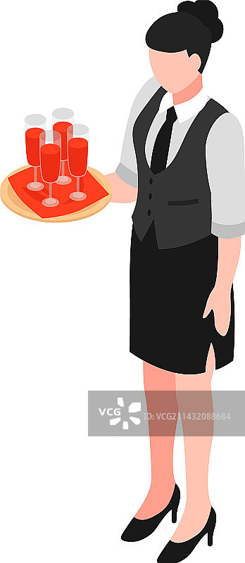 女服务员图片素材