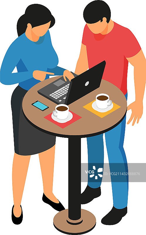 2.5D自由职业者图片素材