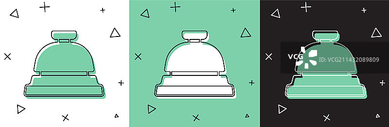 酒店服务铃图标套餐图片素材