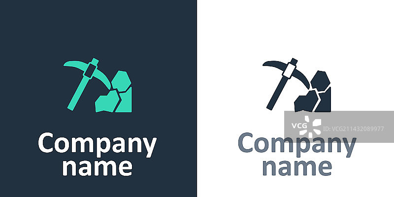 黄金开采图标标志图片素材