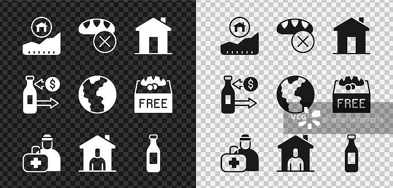 住房捐赠食物成本上涨图片素材