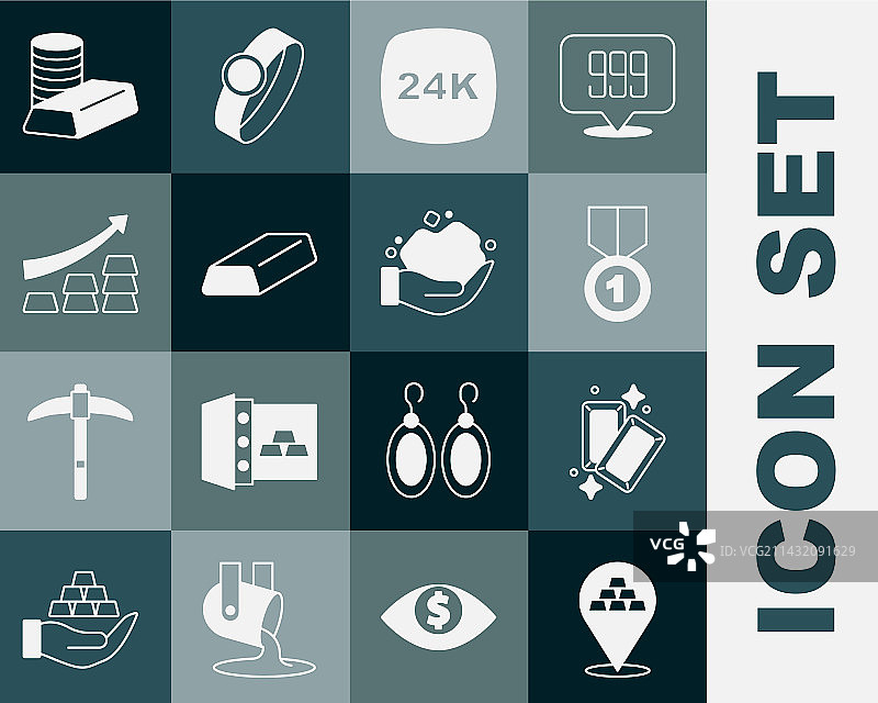 金条、24K金牌与增长箭头图片素材