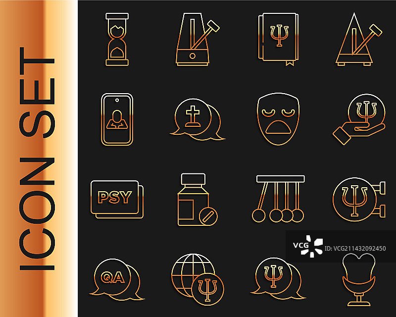 扶手椅、心理学符号、书籍与墓碑图片素材