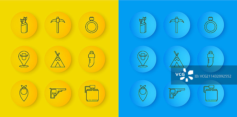 牛仔头巾定位牛仔印第安banner图片素材