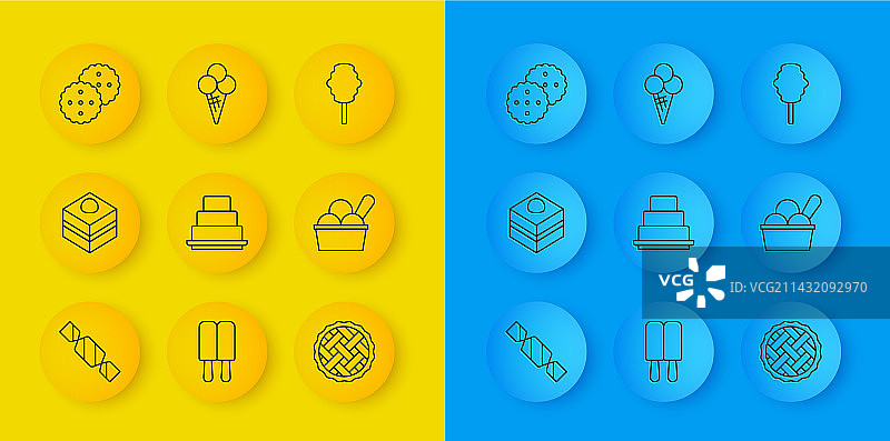 糖果、布朗尼、巧克力蛋糕和普通蛋糕图片素材