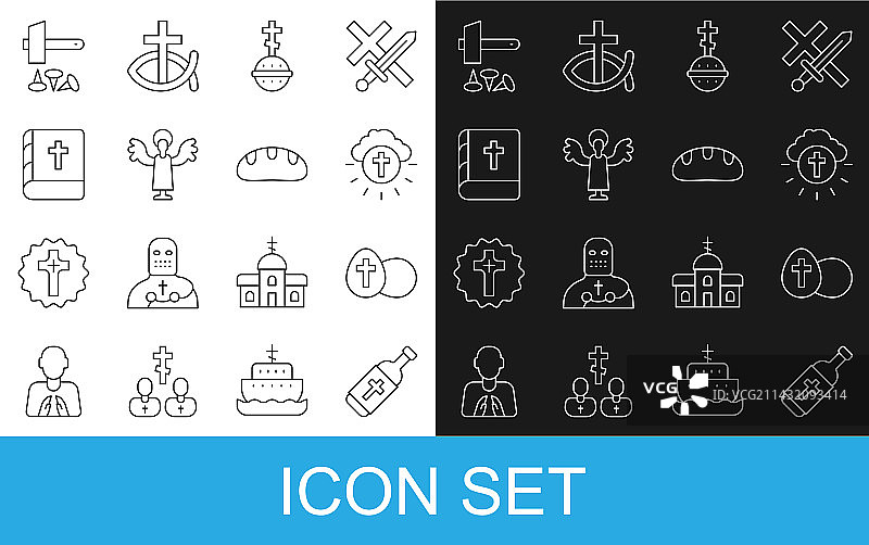 圣水瓶、复活节彩蛋与宗教图片素材