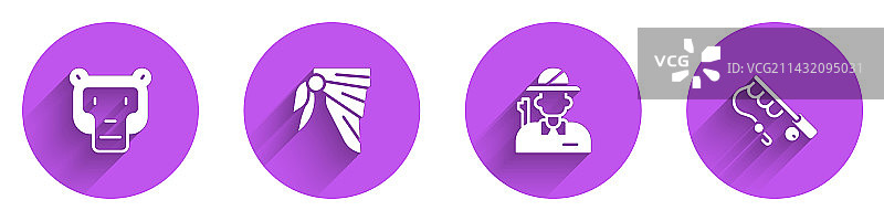 戴着头巾或骑行围巾的猴子图片素材