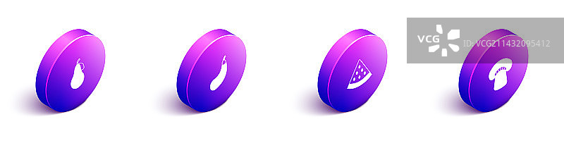 2.5D梨茄子西瓜图片素材