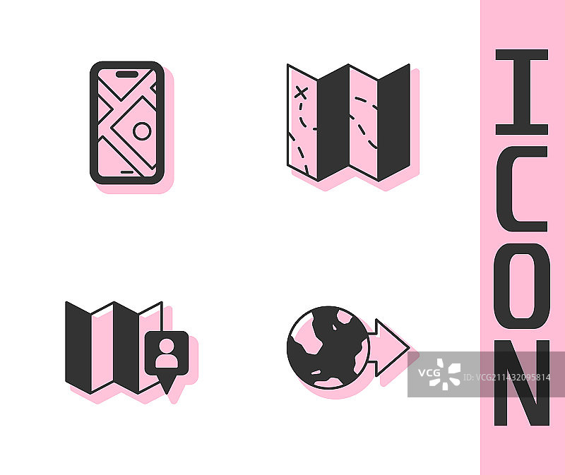 地球上的地点城市地图导航图片素材