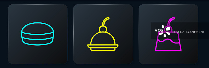 马卡龙布丁甜点banner图片素材