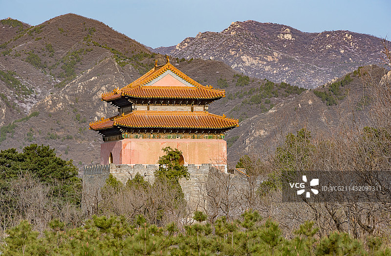北京昌平明十三陵茂陵明楼图片素材