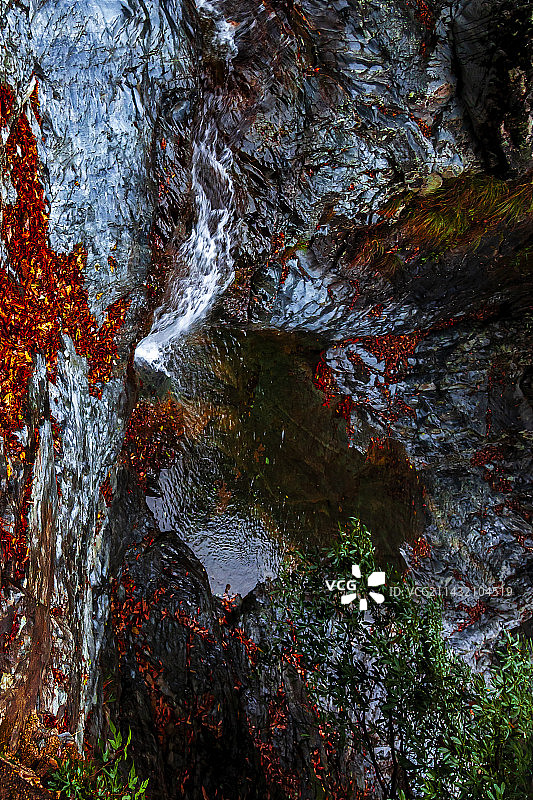 九龙瀑溪流图片素材