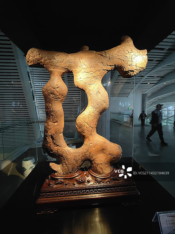 广西柳州市河东新区马鹿山奇石博览园，柳州奇石馆图片素材