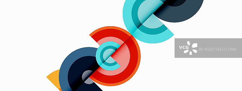 圆形阴影新潮的最小几何图片素材