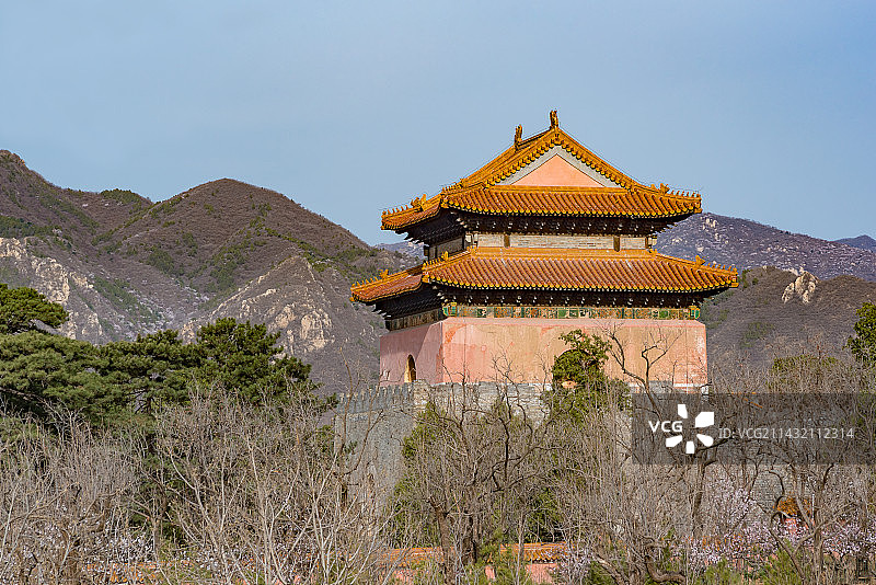 北京昌平明十三陵茂陵明楼图片素材