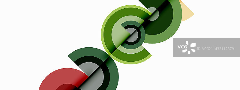 圆形阴影新潮的最小几何图片素材