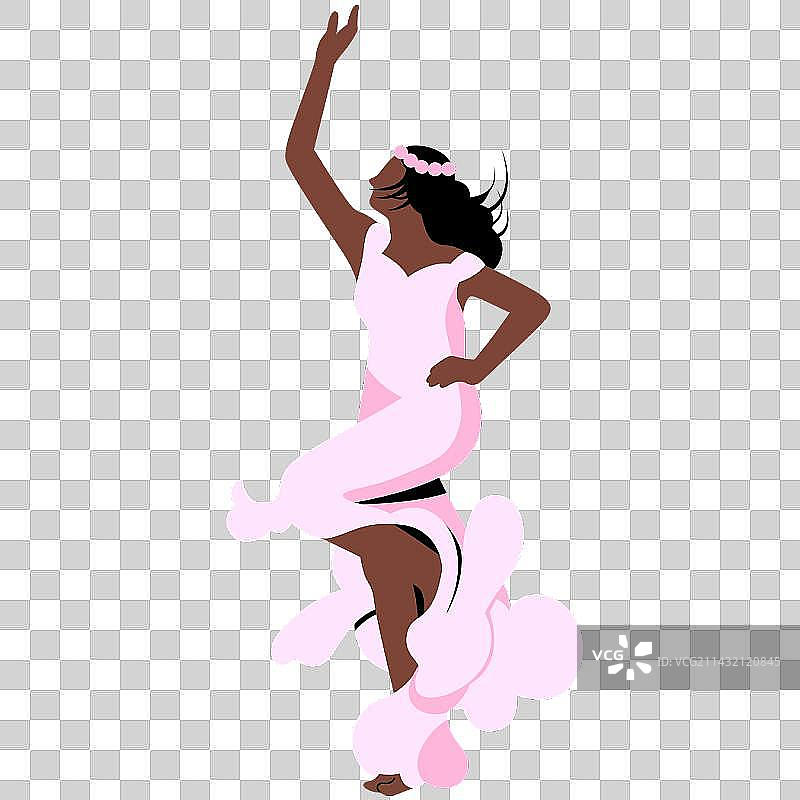 热情活力快乐女舞者图片素材