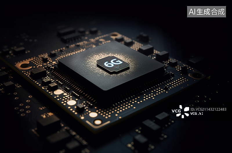 【AI数字艺术】未来科技算力芯片图片素材