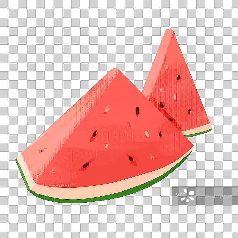 西瓜插画图片素材