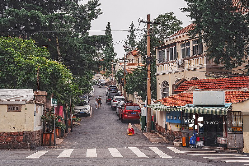 青岛 老城区 鱼山路 城市风景图片素材