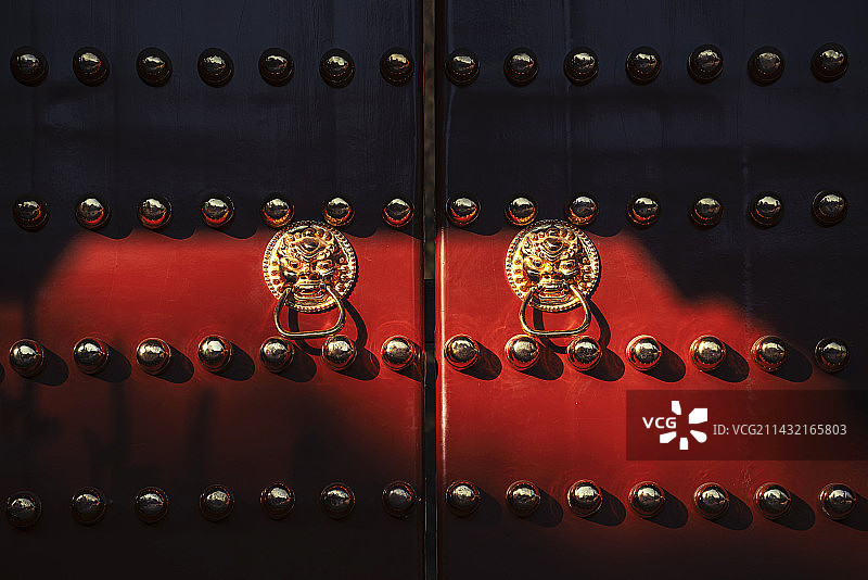 北京 景山公园 寿皇殿 宫门图片素材