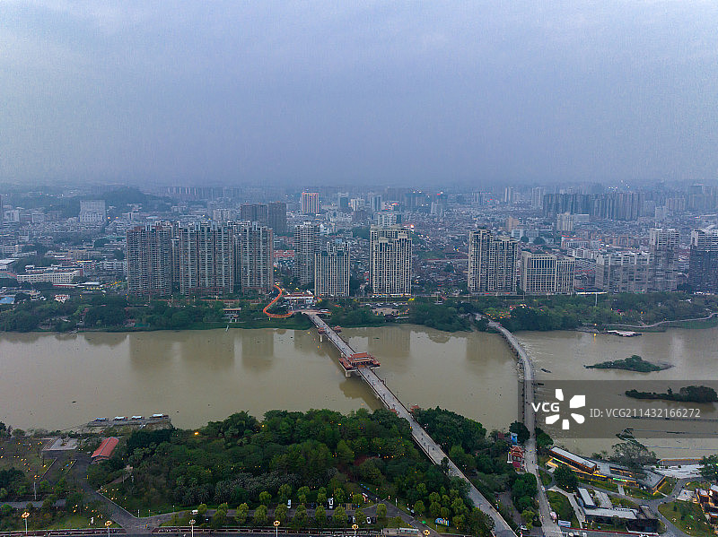 航拍福建漳州九龙江西溪南山桥图片素材