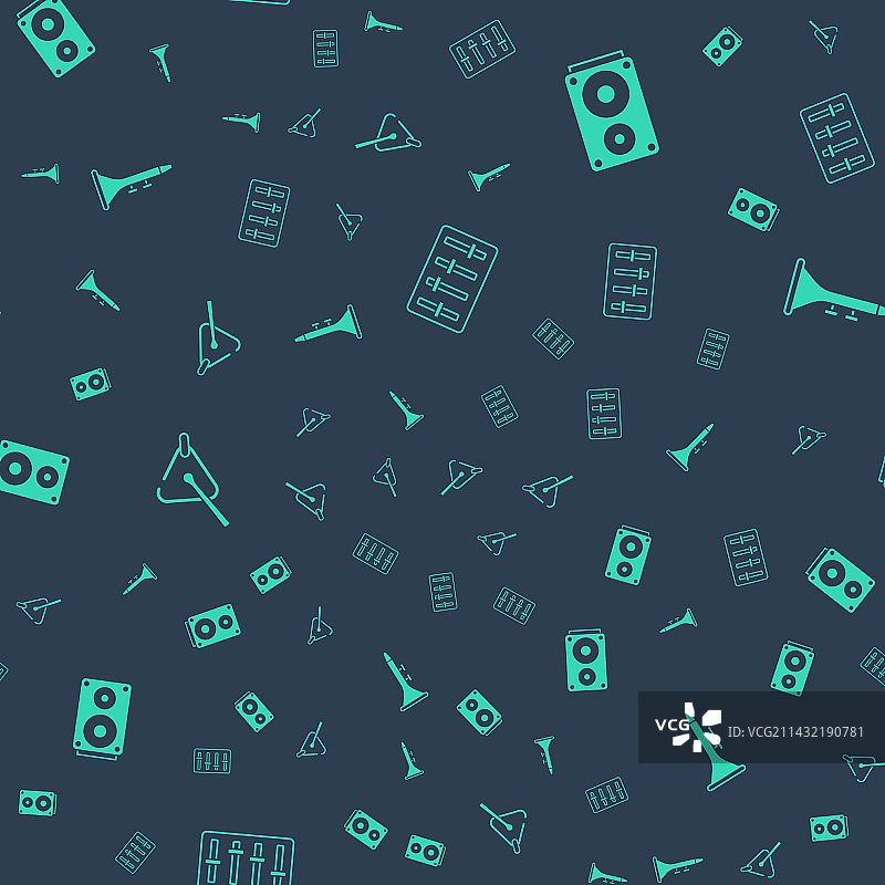 立体声扬声器混音器控制器图片素材