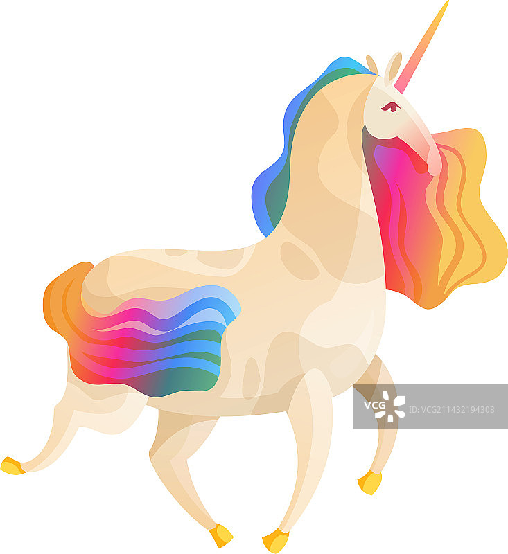 卡通独角兽图片素材