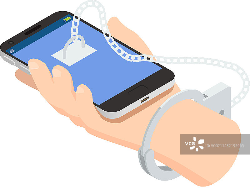 沉迷电子产品概念图片素材