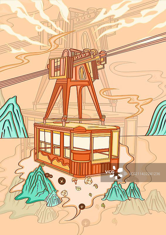 城市系列插画图片素材