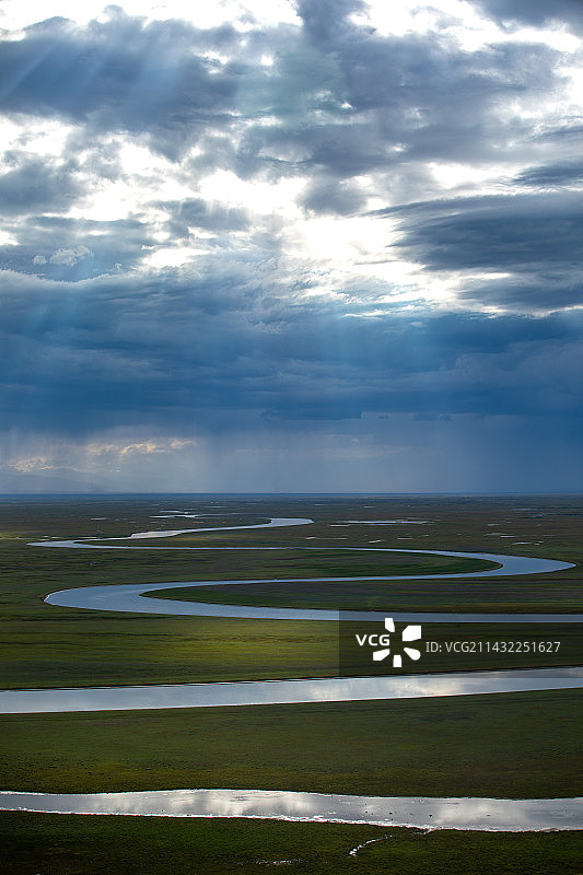 巴音布鲁克九曲十八弯图片素材