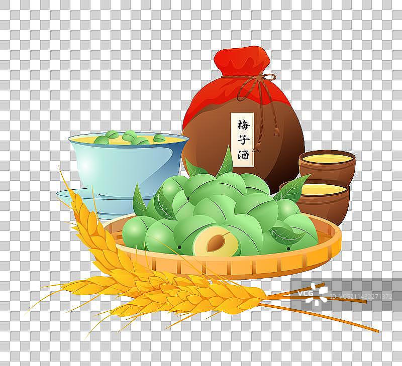 芒种青梅煮酒图片素材