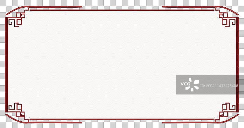 中国风喜庆红色古典边框背景图片素材