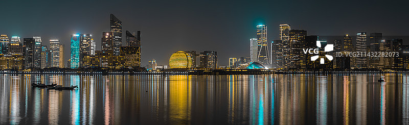 钱江新城夜色图片素材