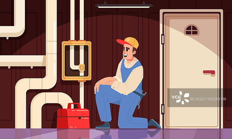 公共事业卡通概念图片素材