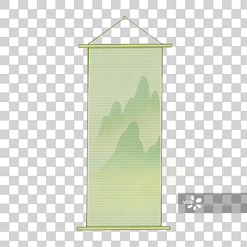 中国山水挂画图片素材