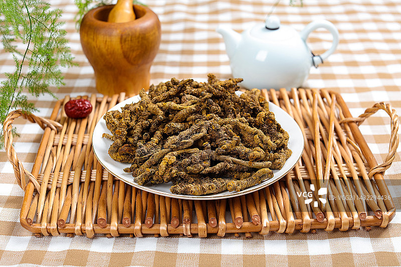 传统中医中药材黄连图片素材