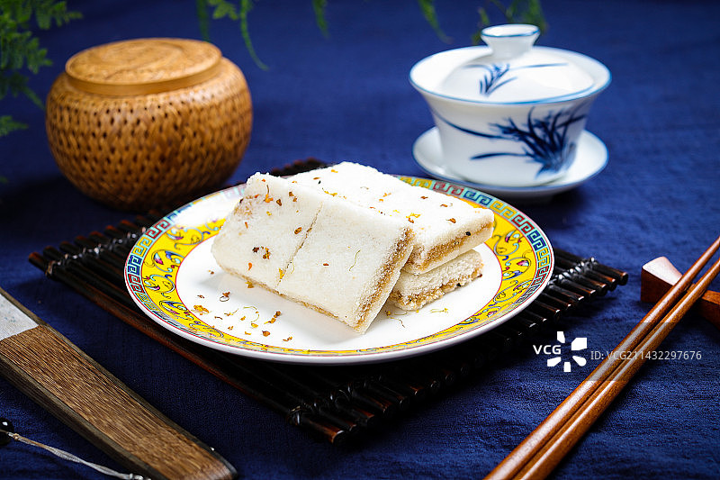 地方特产美食桂花米糕图片素材