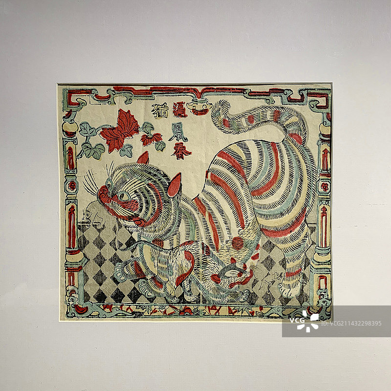 传统套印版画图片素材