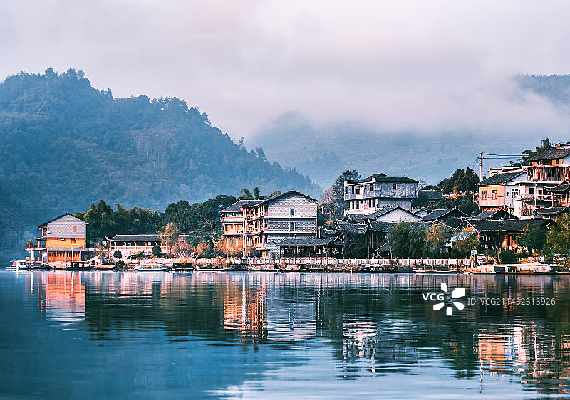 河湾山寨图片素材