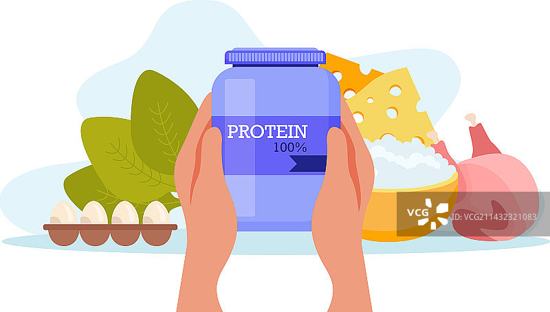 蛋白粉营养成分组合图片素材