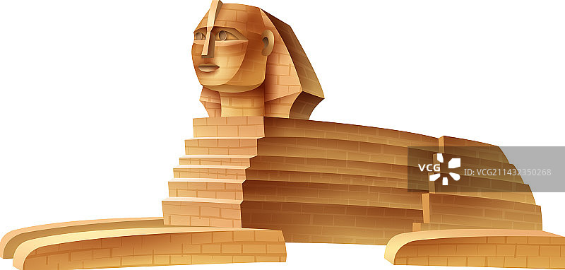 卡通狮身人面像图片素材