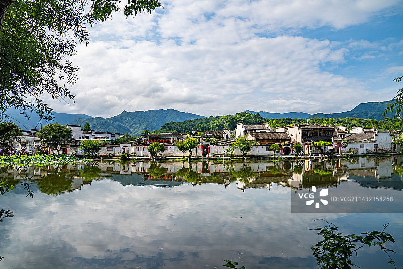安徽黄山宏村古镇图片素材