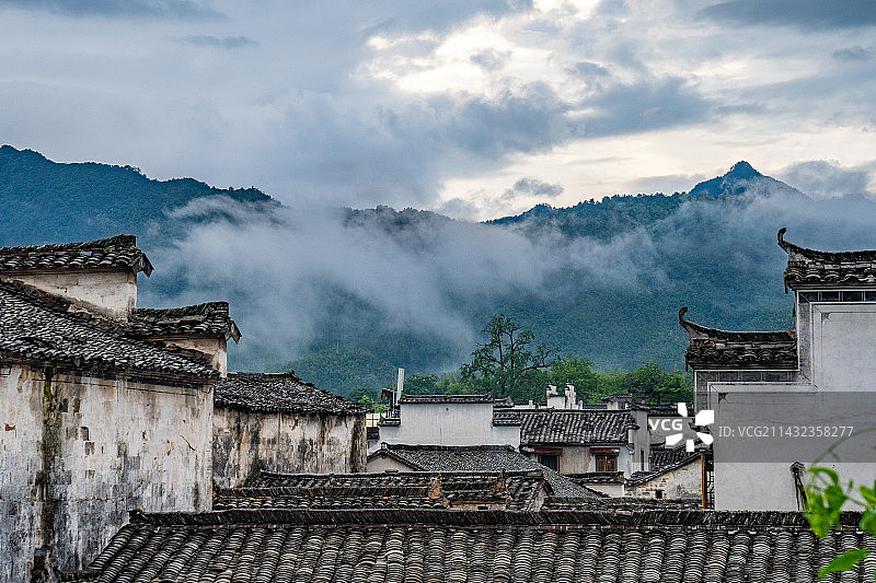 安徽黄山宏村古镇图片素材