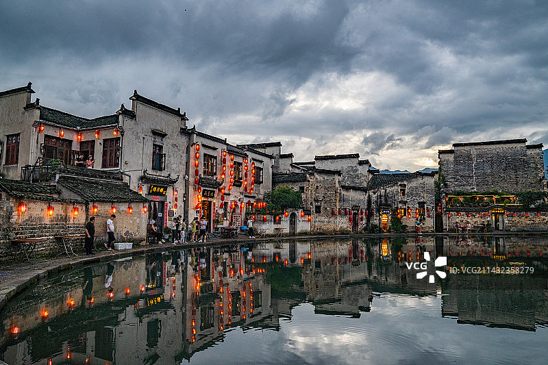 安徽黄山宏村古镇图片素材