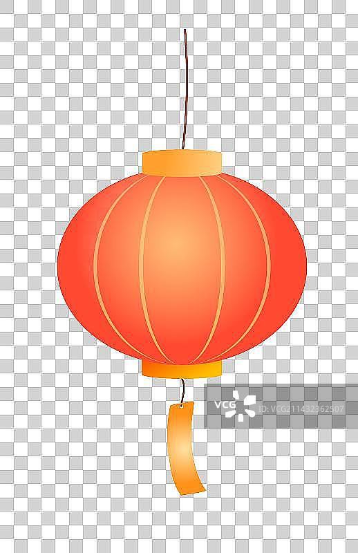 传统红色灯笼插画元素图片素材