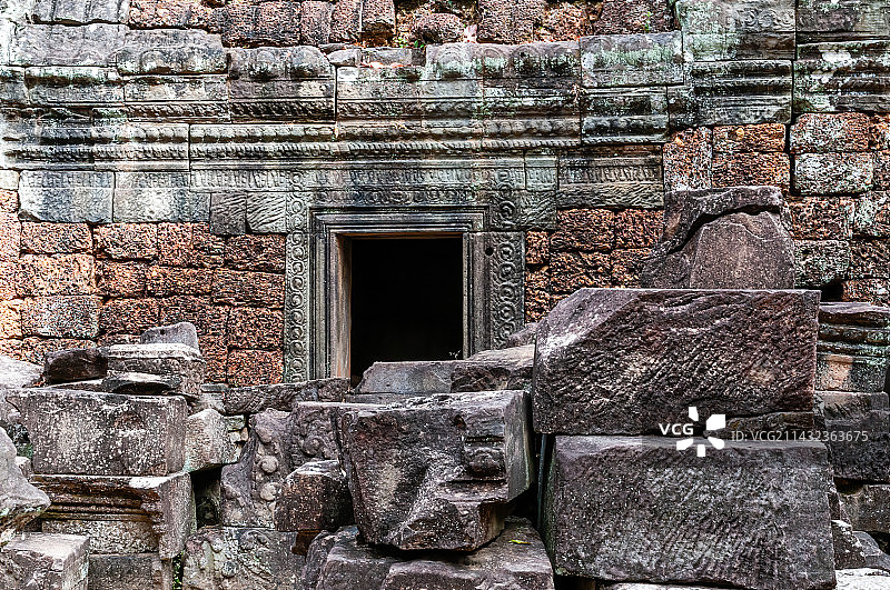 柬埔寨暹粒圣剑寺图片素材