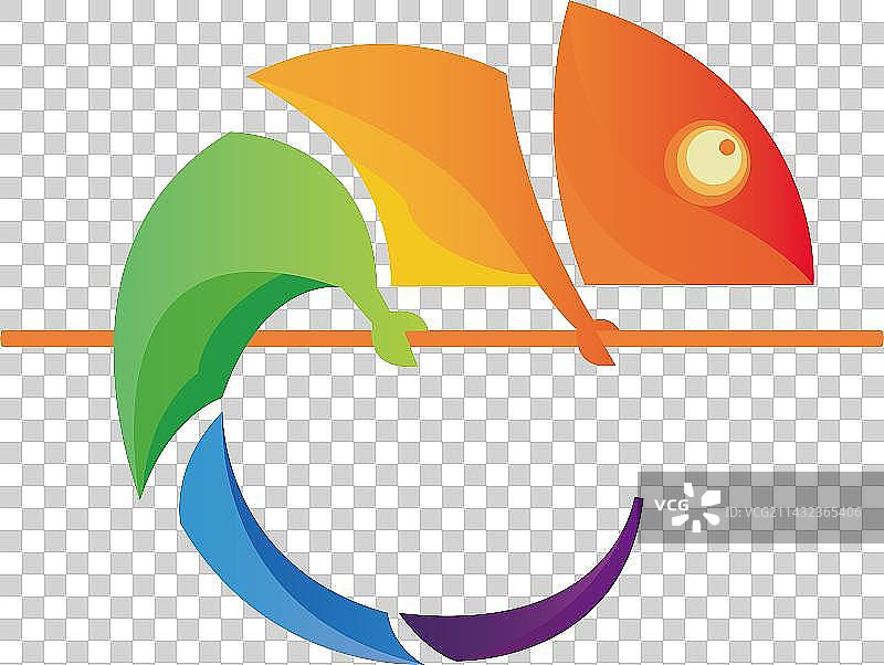 变色龙logo图标图片素材