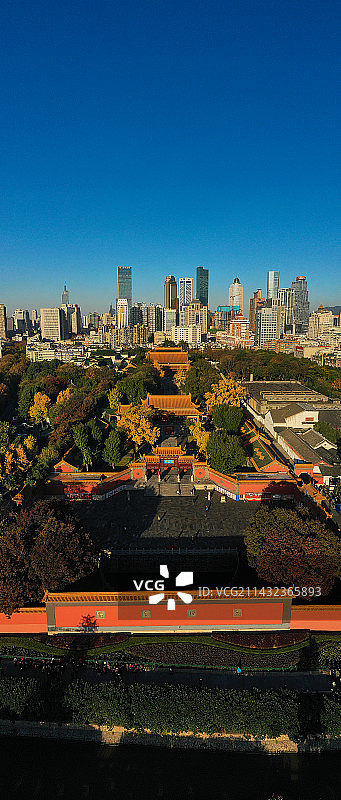 航拍南京朝天宫图片素材