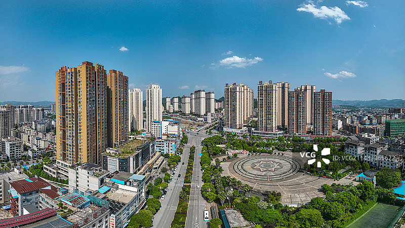 兴仁市区全景图图片素材